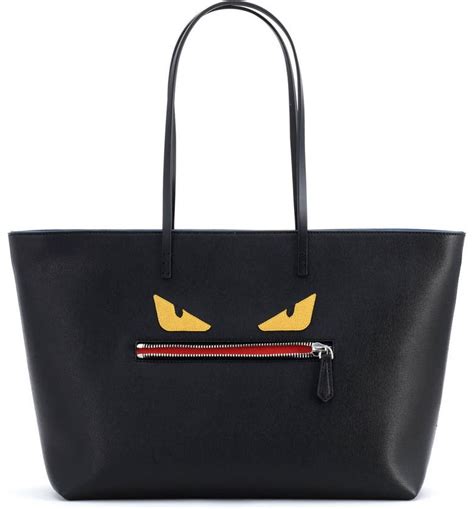 fendi monster leather tote|fendi pre owned bags.